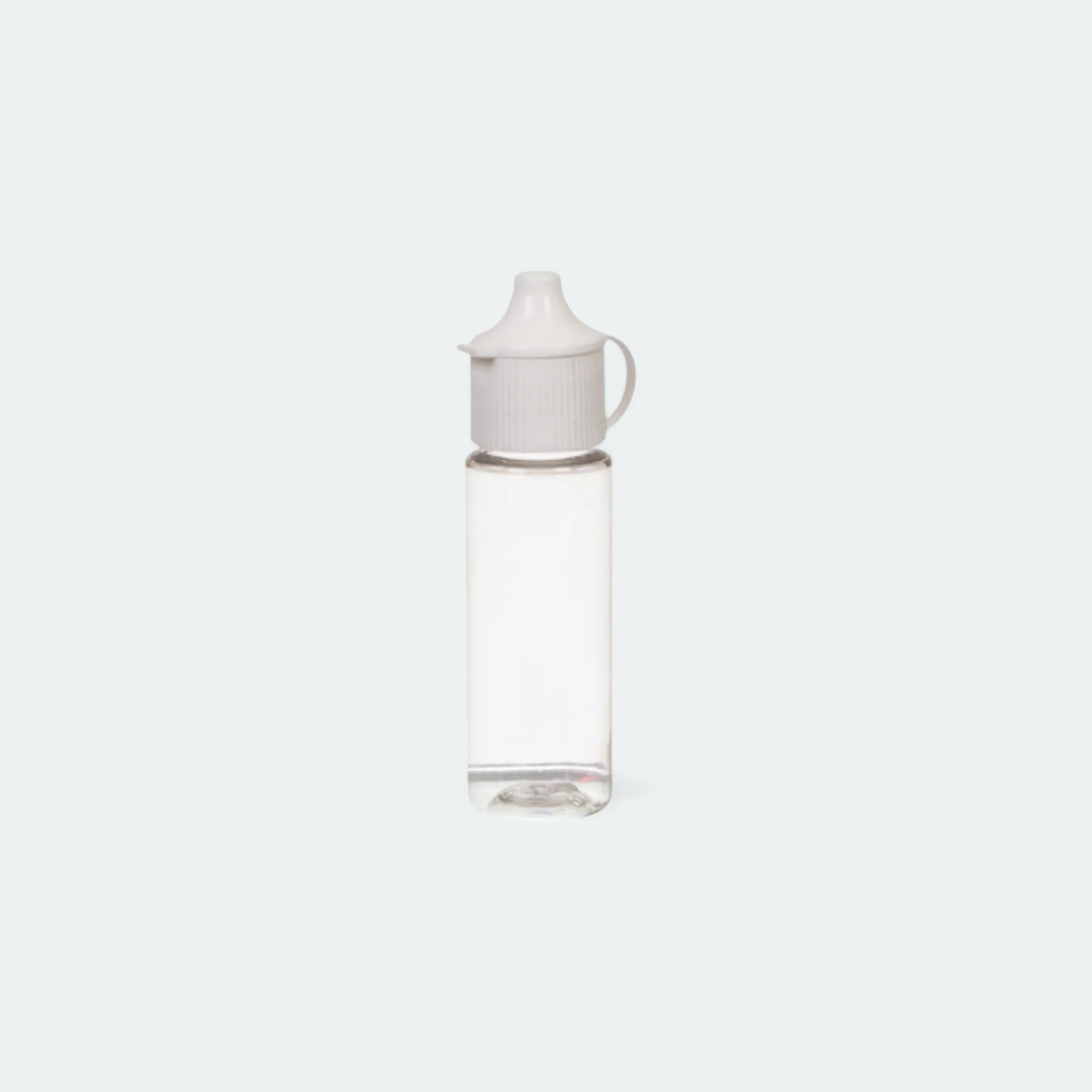 15ml Dropper Bottle Plastic Clear with Flip Ratchet Lid 10pack