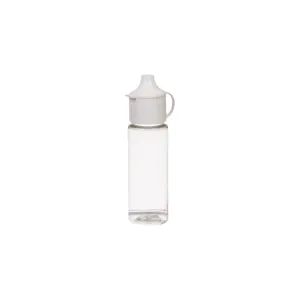 15ml Dropper Bottle Plastic Clear with Flip Ratchet Lid 10pack