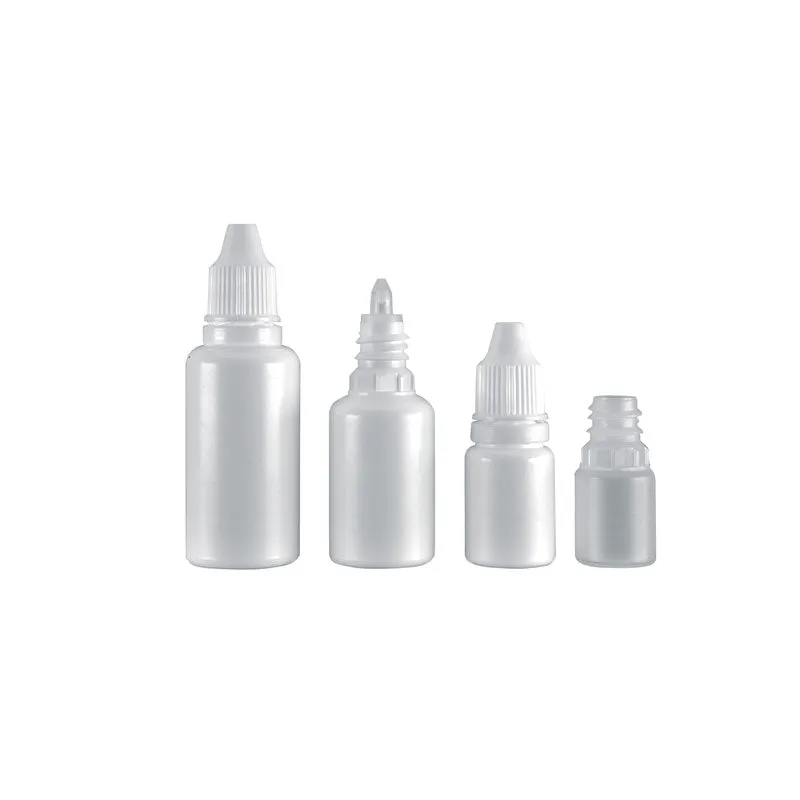15ml Dropper Bottle Plastic Natural with Ratchet 10pcs