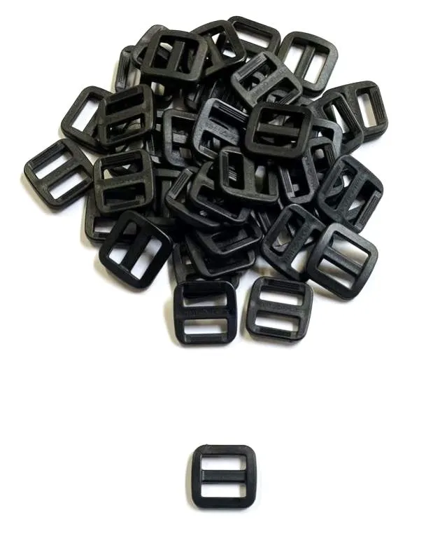 16mm 20mm 25mm Wide Nylon Triglide 3 bar Slides For Bags Handles Leads Straps
