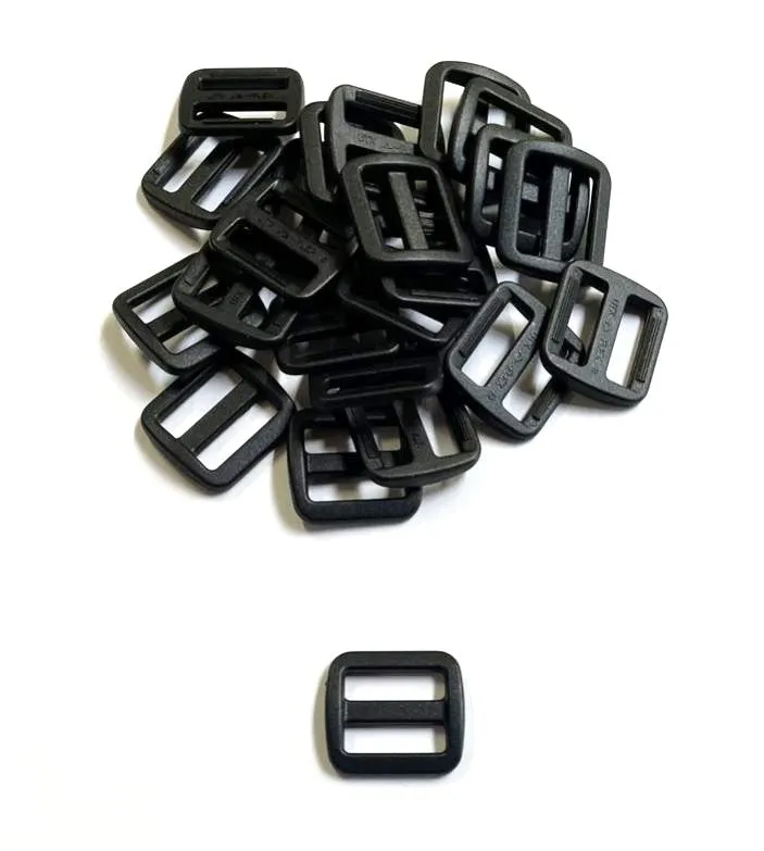16mm 20mm 25mm Wide Nylon Triglide 3 bar Slides For Bags Handles Leads Straps