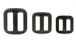 16mm 20mm 25mm Wide Nylon Triglide 3 bar Slides For Bags Handles Leads Straps