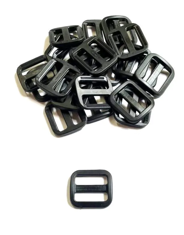 16mm 20mm 25mm Wide Nylon Triglide 3 bar Slides For Bags Handles Leads Straps