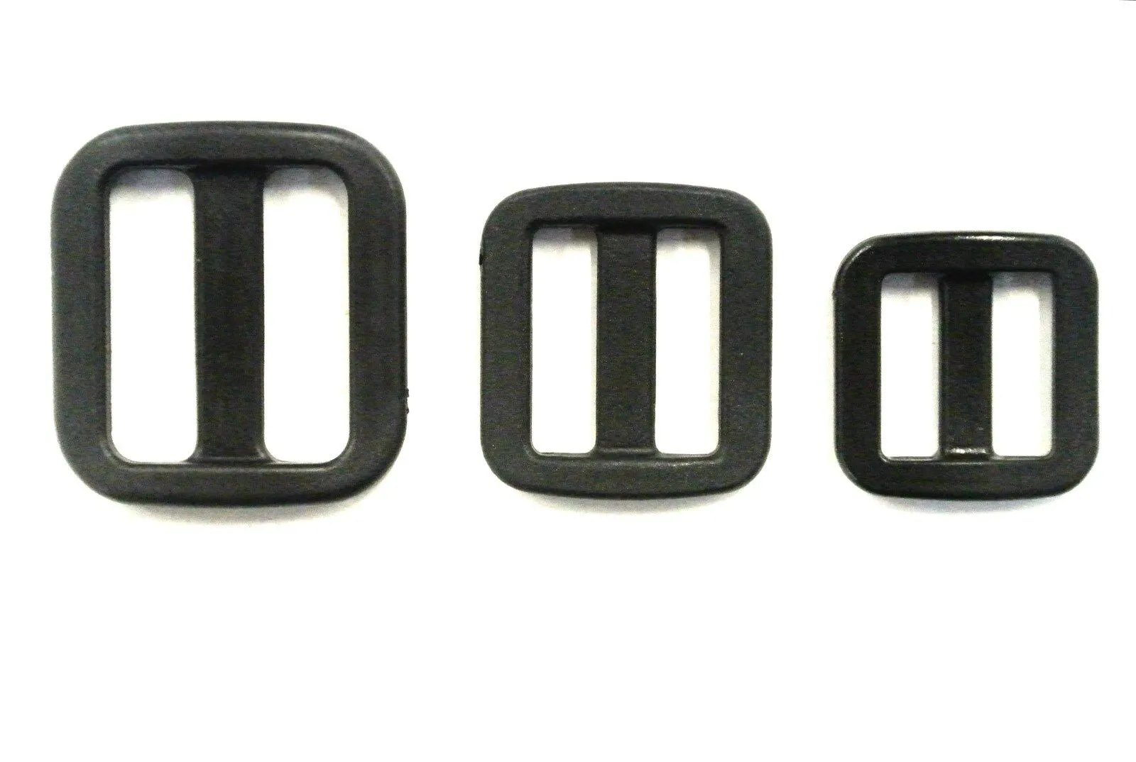 16mm 20mm 25mm Wide Nylon Triglide 3 bar Slides For Bags Handles Leads Straps