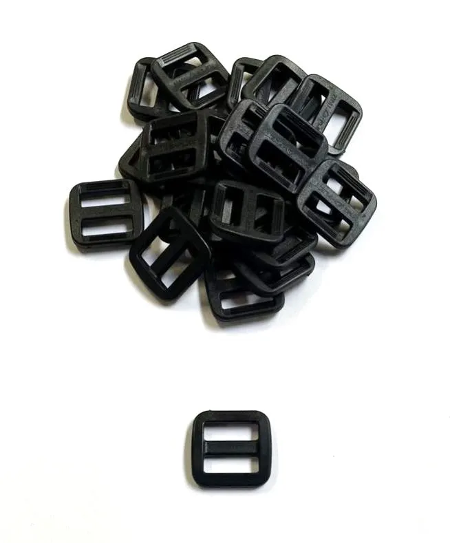 16mm 20mm 25mm Wide Nylon Triglide 3 bar Slides For Bags Handles Leads Straps