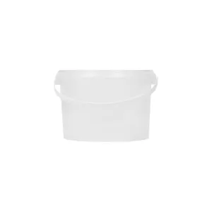 1L Plastic Bucket Frosted with Air Tight Lid