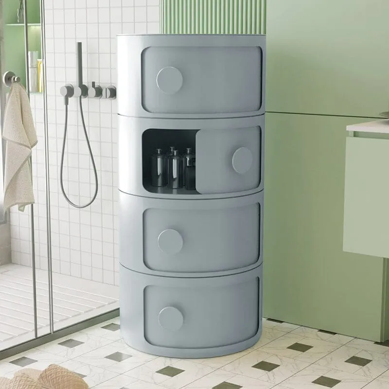 2ft H Round 4 Tier Drawer Storage Unit Organizer