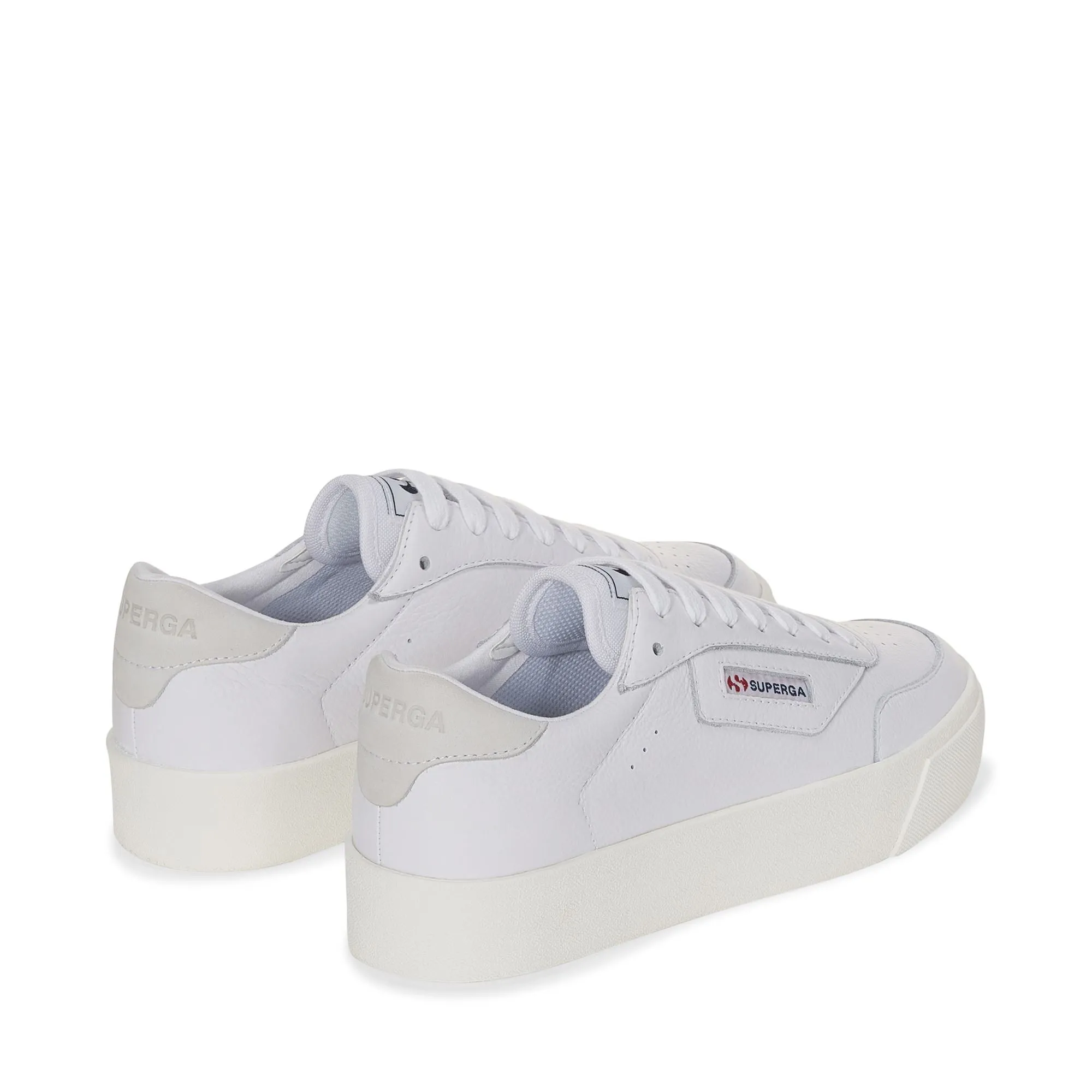 3854 COURT PLATFORM - Lady Shoes - Wedge - Woman - WHITE-FAVORIO