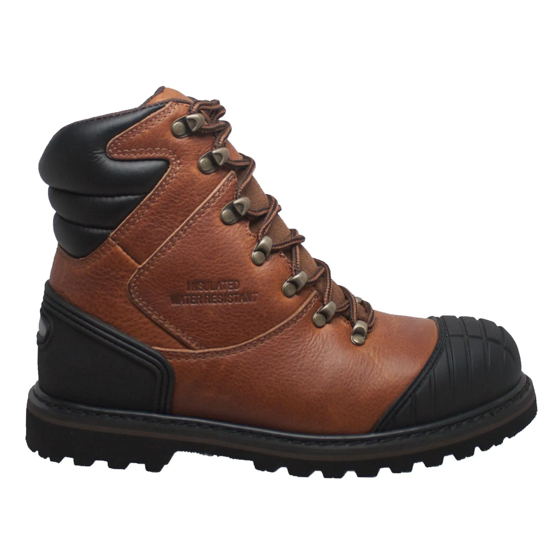 AdTec Men's 7" Steel Toe Work Boot Reddish Brown