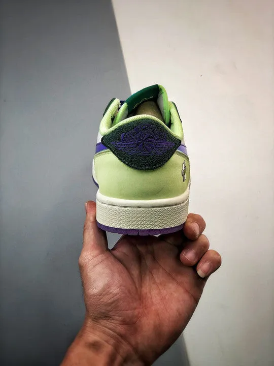 Air Jordan 1 Low “Doernbecher” Gorge Green/Court Purple-White-Barely Volt