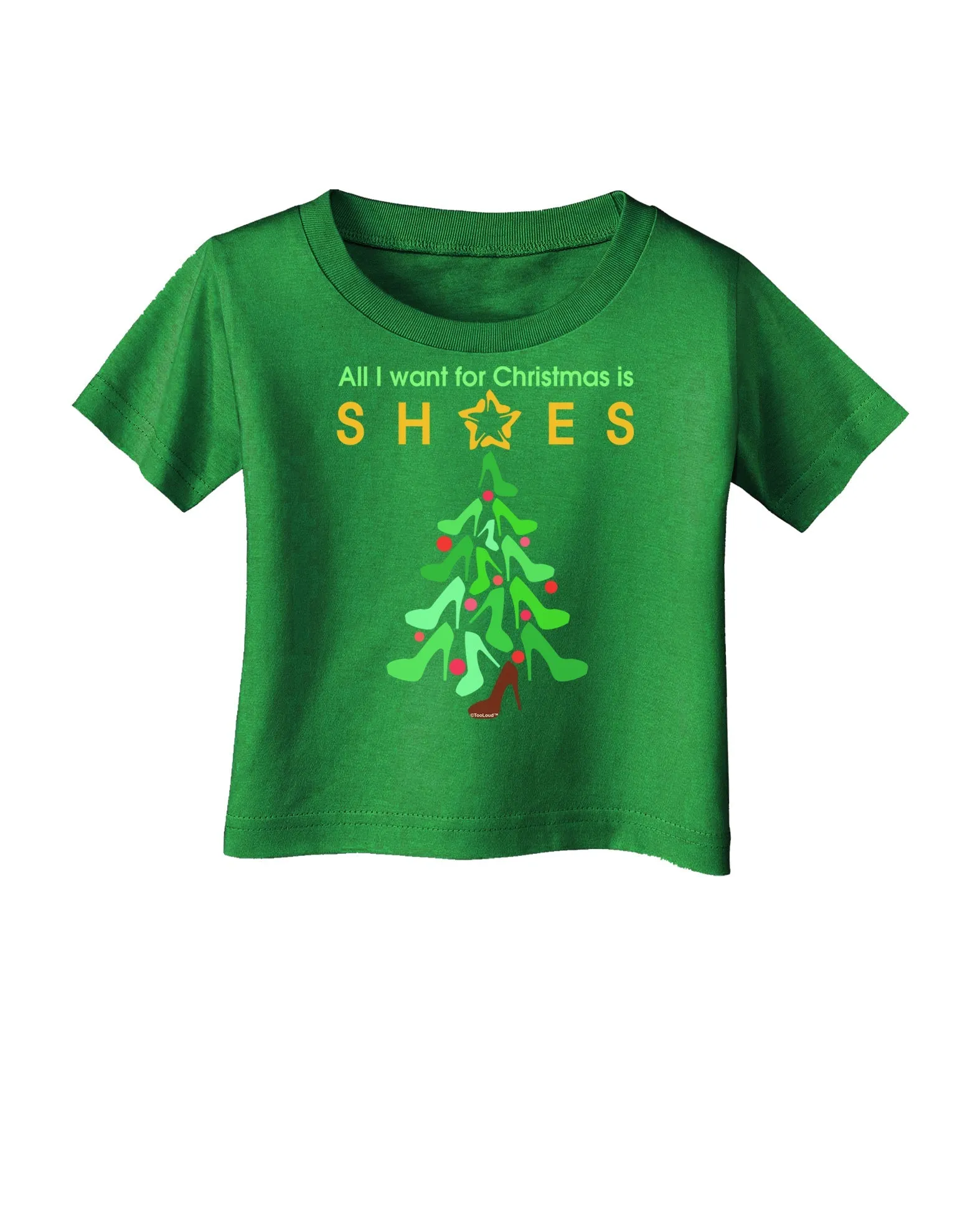 All I want for Christmas is Shoes Infant T-Shirt Dark
