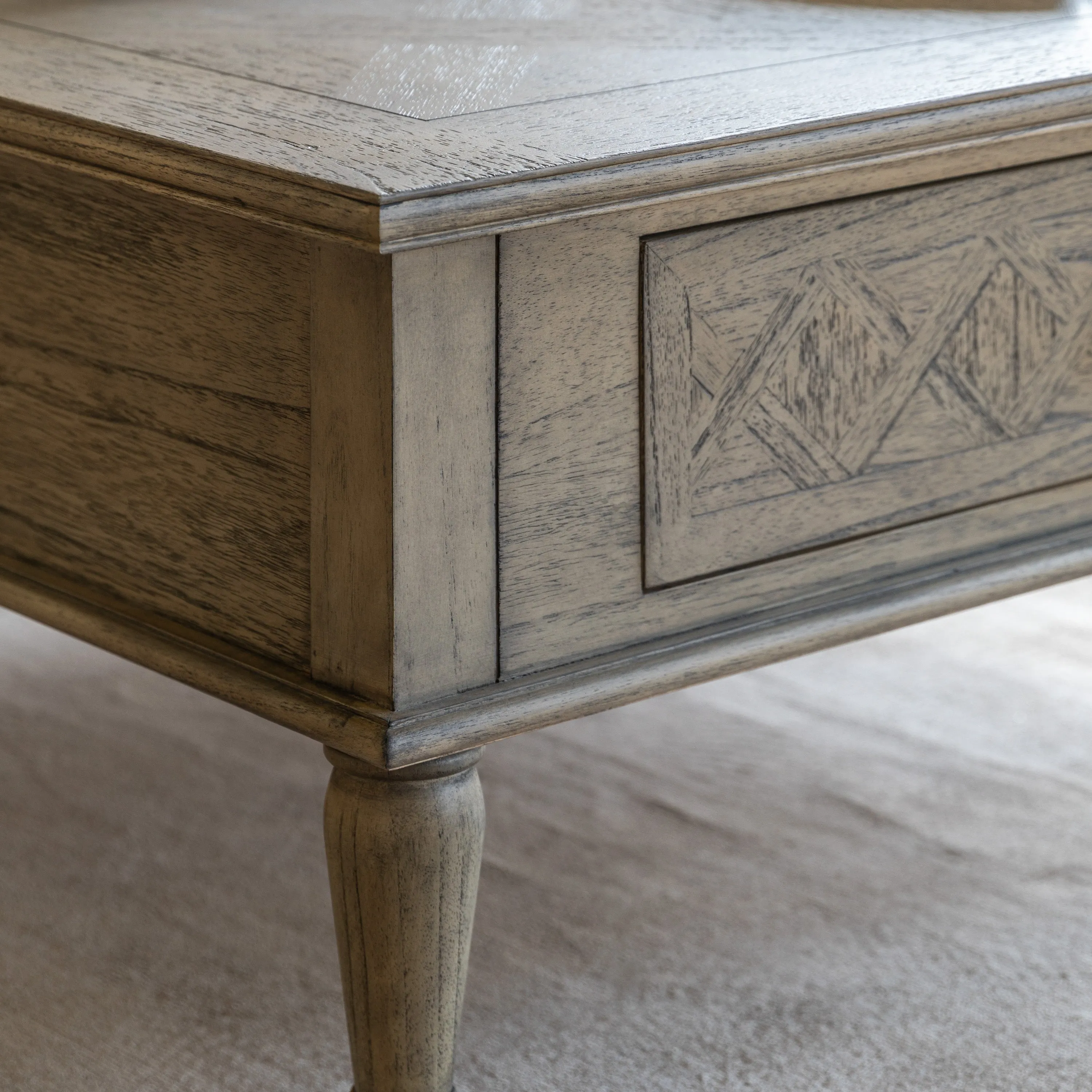 Amos Mustique Square 2 Drawer Coffee Tble