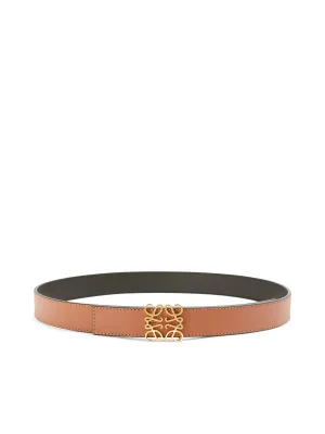 Anagram belt in smooth calfskin