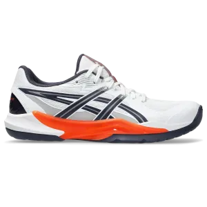 Asics Men's Powerbreak FF Indoor Court Shoes White Nova Orange SS25