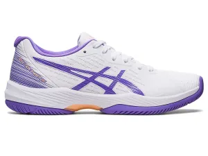 Asics Women's SOLUTION SWIFT FF Tennis Shoes in White/Amethyst
