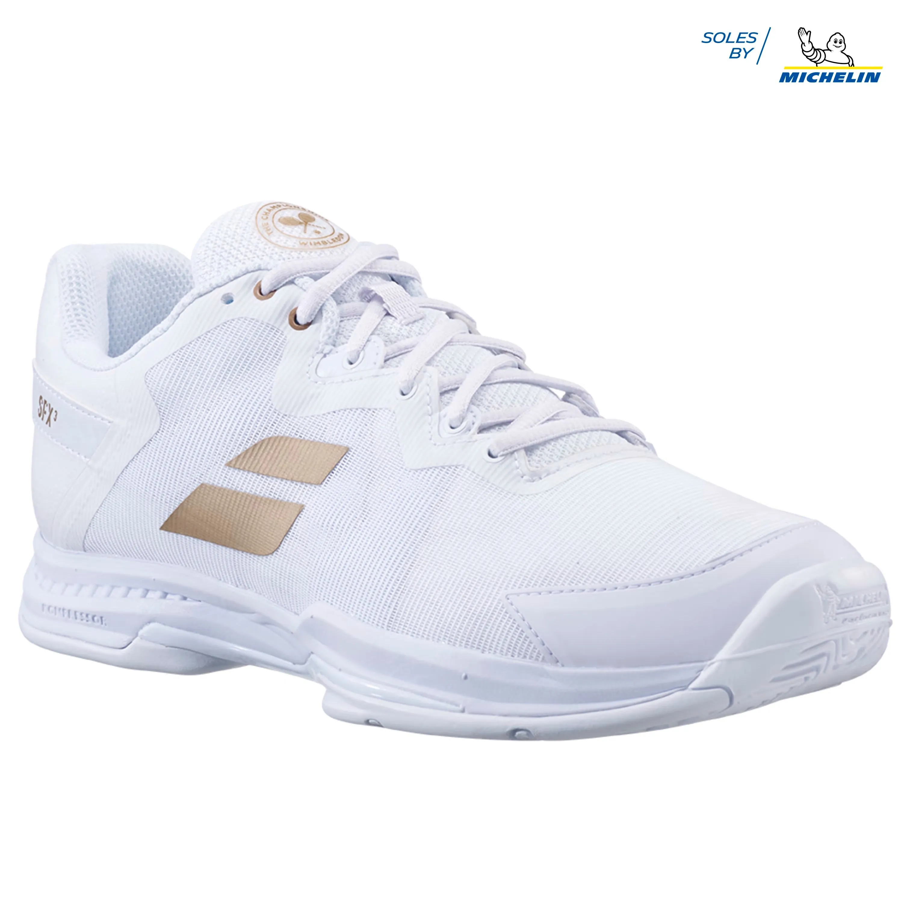 Babolat SFX3 All Court Wimb White Gold Shoes