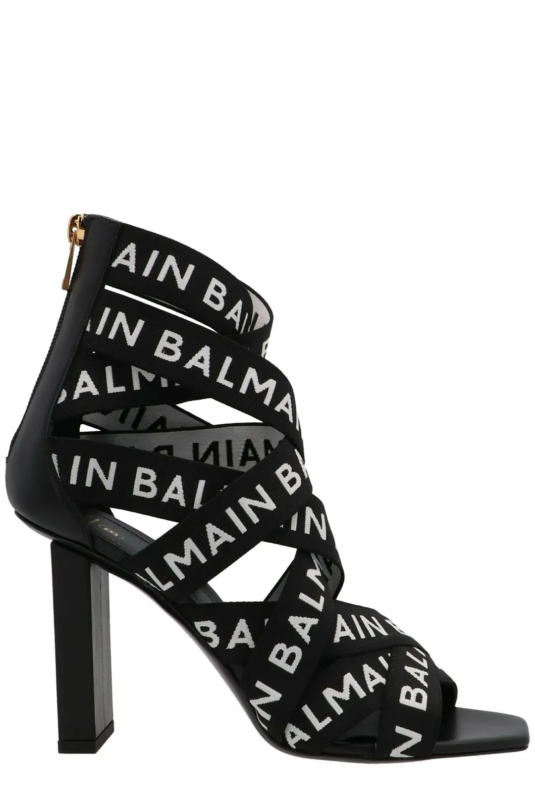 Balmain Logo Printed Union Sandals