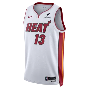 Bam Adebayo Nike Miami HEAT Association White Swingman Jersey