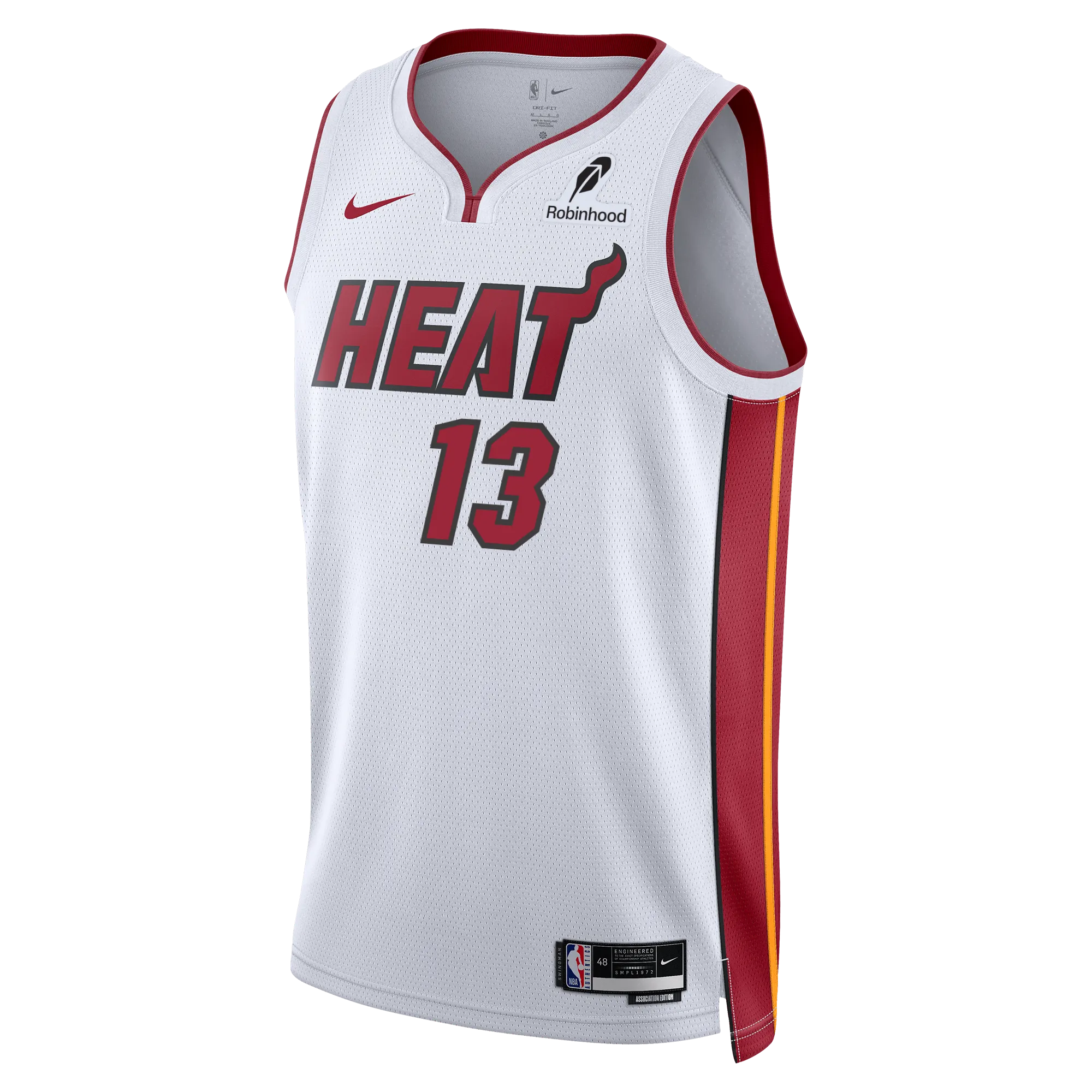 Bam Adebayo Nike Miami HEAT Association White Swingman Jersey