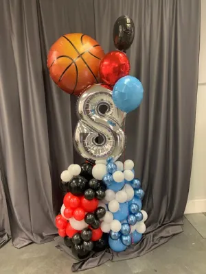 Basketball Themed Balloon Bouquet