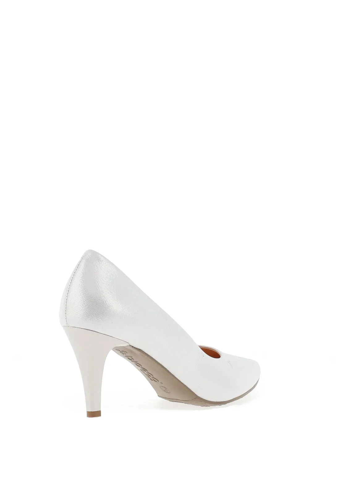 Bioeco by Arka Shimmer Leather Court Shoes, Silver
