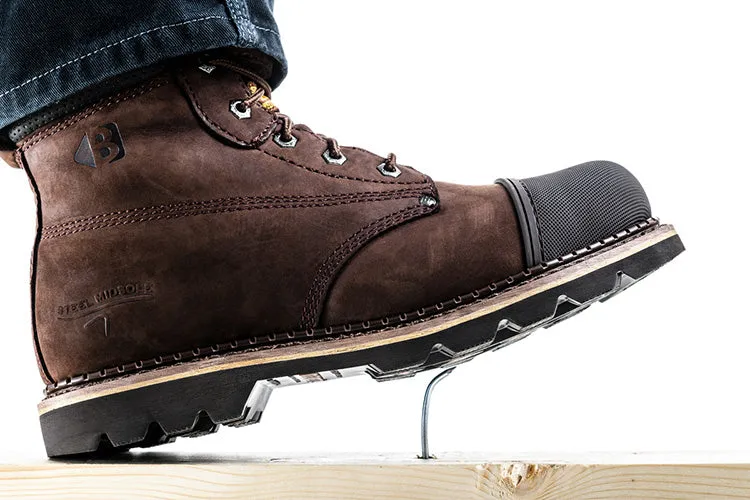 Buckbootz B301 Goodyear Welted Safety Lace Boot