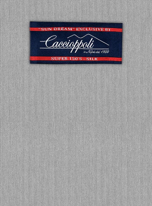 Caccioppoli Sun Dream Lotta Gray Wool Silk Jacket