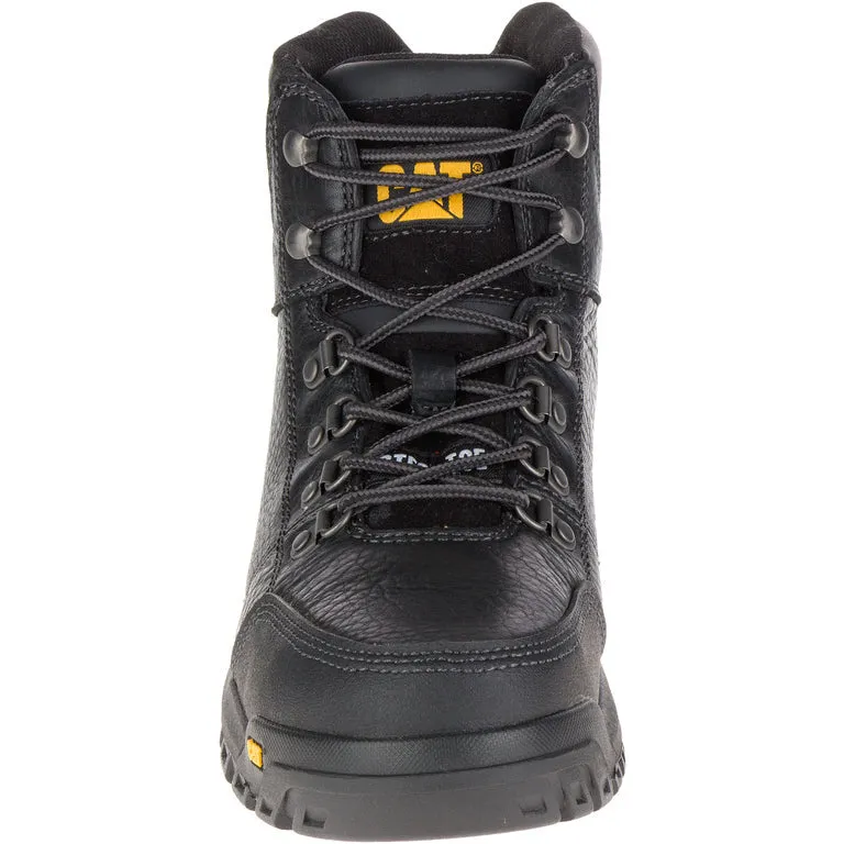 Caterpillar OUTLINE ASTM F2413-18 EH SR P90800 Black Steel Toe Leather Work Boot
