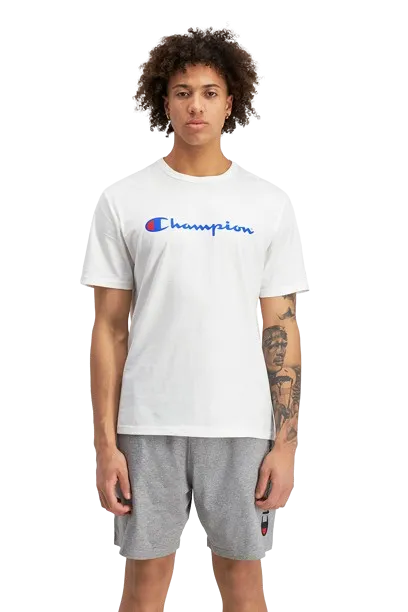 CHAMPION SCRIPT JERSEY SHORT - MENS - GREY