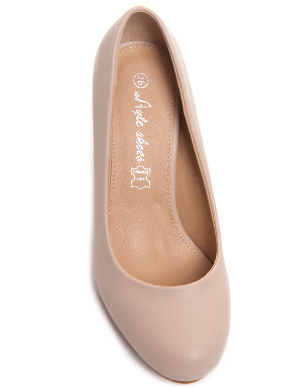 Chaussures femme Style Shoes: Escarpins Beiges