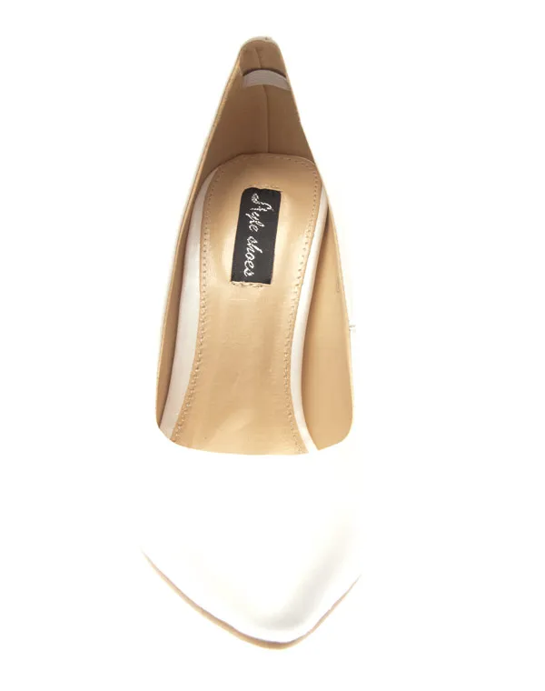 Chaussures femme Style Shoes: Escarpins blanc 