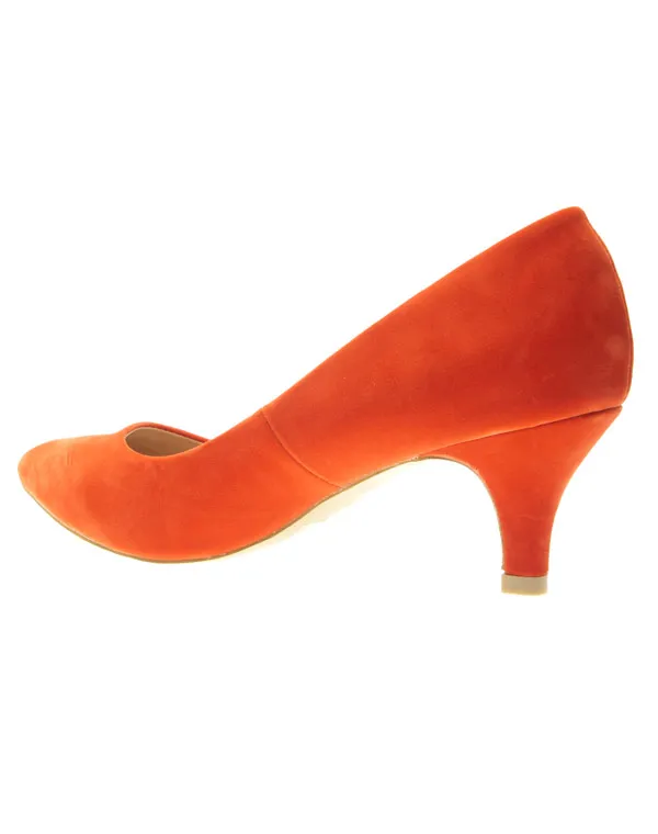 Chaussures femme Style Shoes: Escarpins orange 