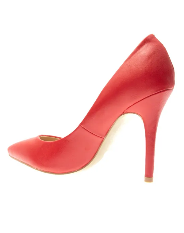 Chaussures femme Style Shoes: Escarpins rouges 