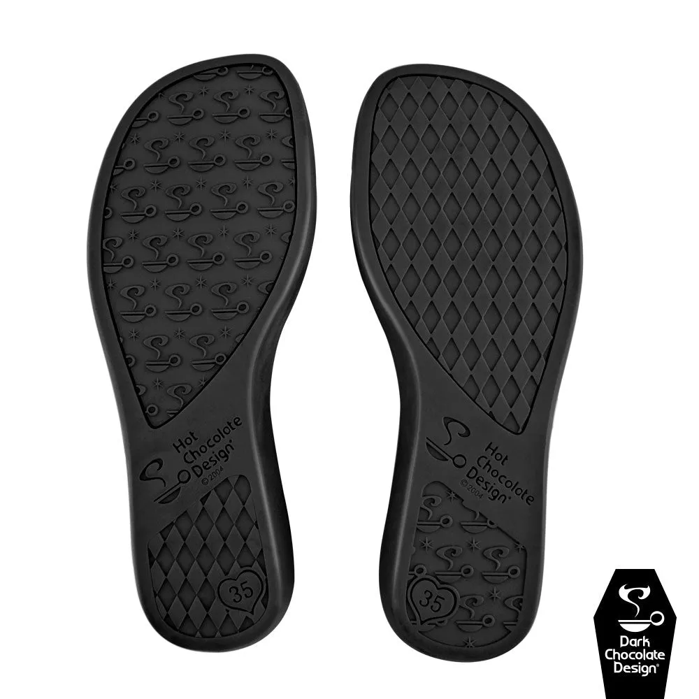 Chocolaticas® BLACK MOOSH Women's Mary Jane Flat