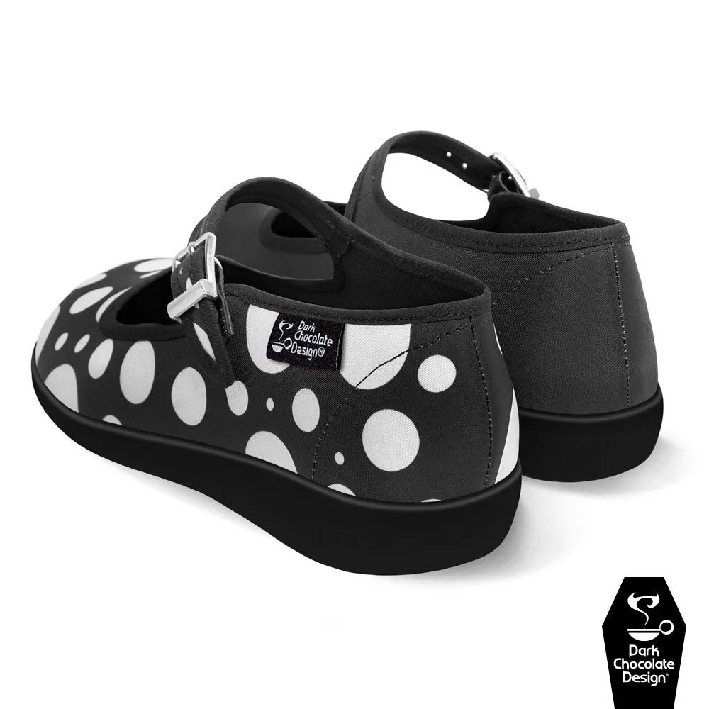 Chocolaticas® BLACK MOOSH Women's Mary Jane Flat