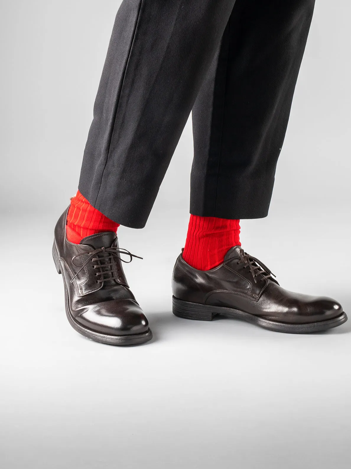 CHRONICLE 001 - Brown Leather Derby Shoes