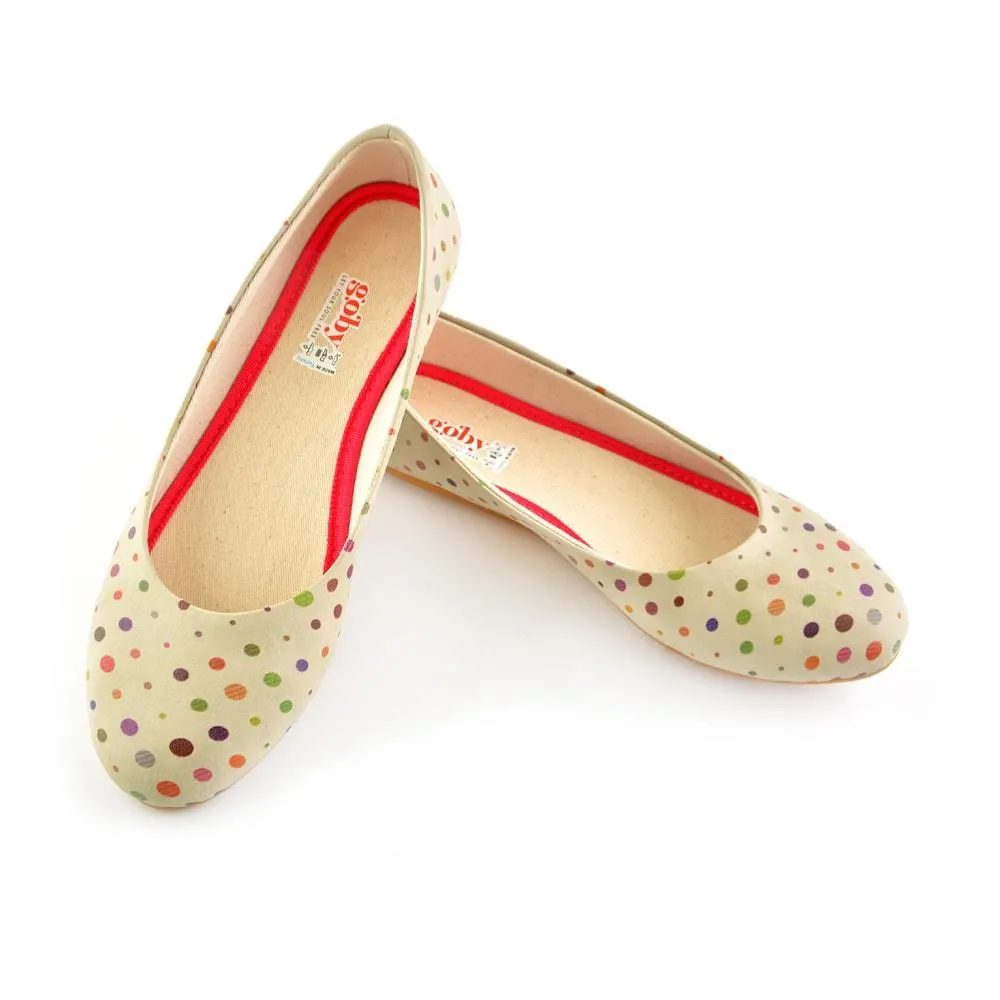 Colorful Spotted Ballerinas Shoes 1059