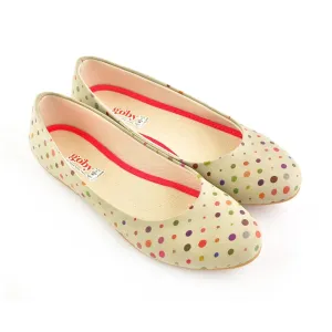 Colorful Spotted Ballerinas Shoes 1059