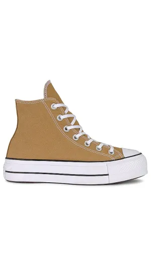 Converse Chuck Taylor All Star Lift Platform Sneaker in Tan
