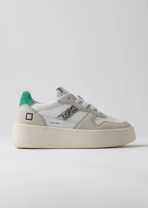 Court Platform Sneakers - White & Green