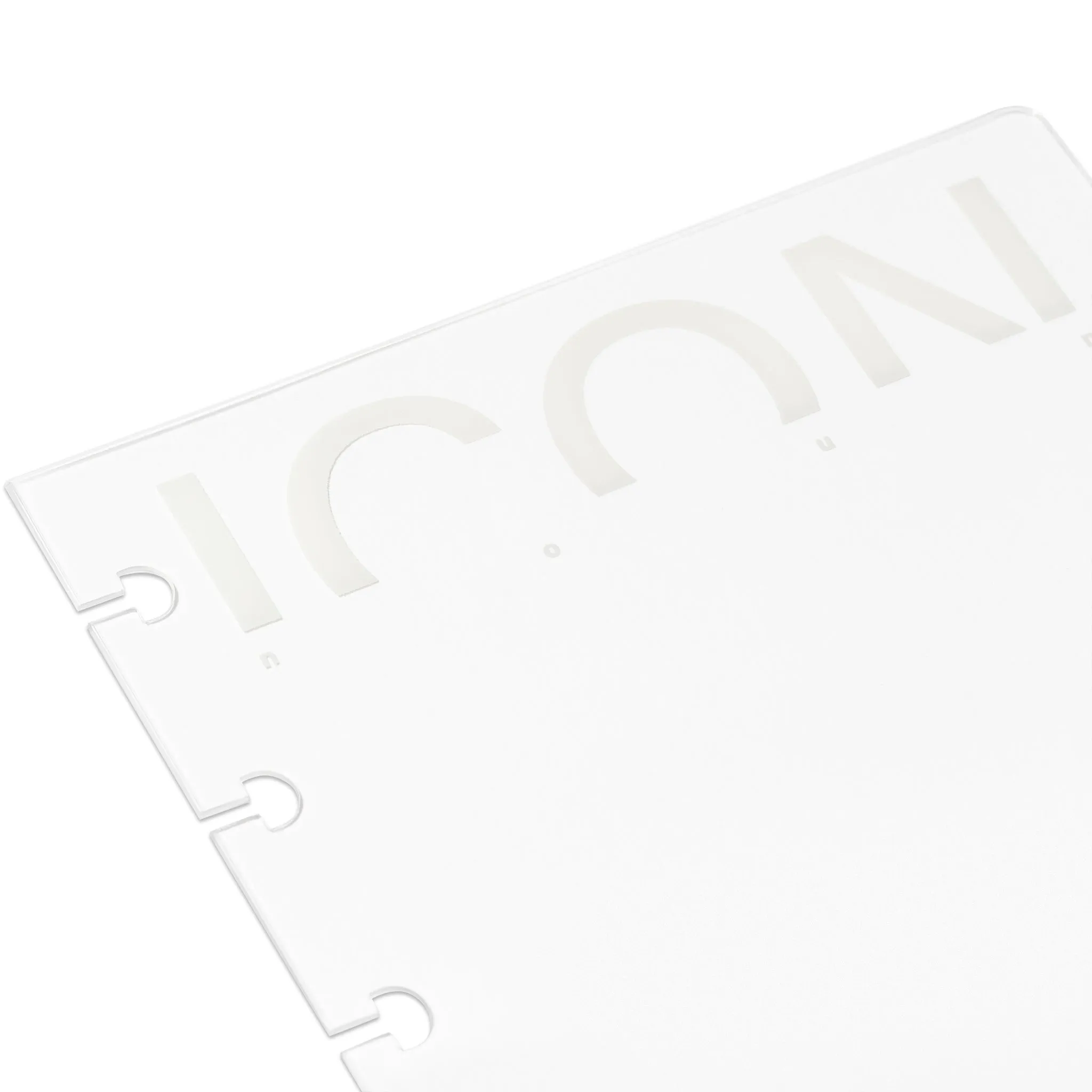 Crystal Clear Notebook Cover | Icon | Half Letter Discbound