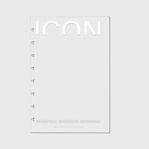 Crystal Clear Notebook Cover | Icon | Half Letter Discbound