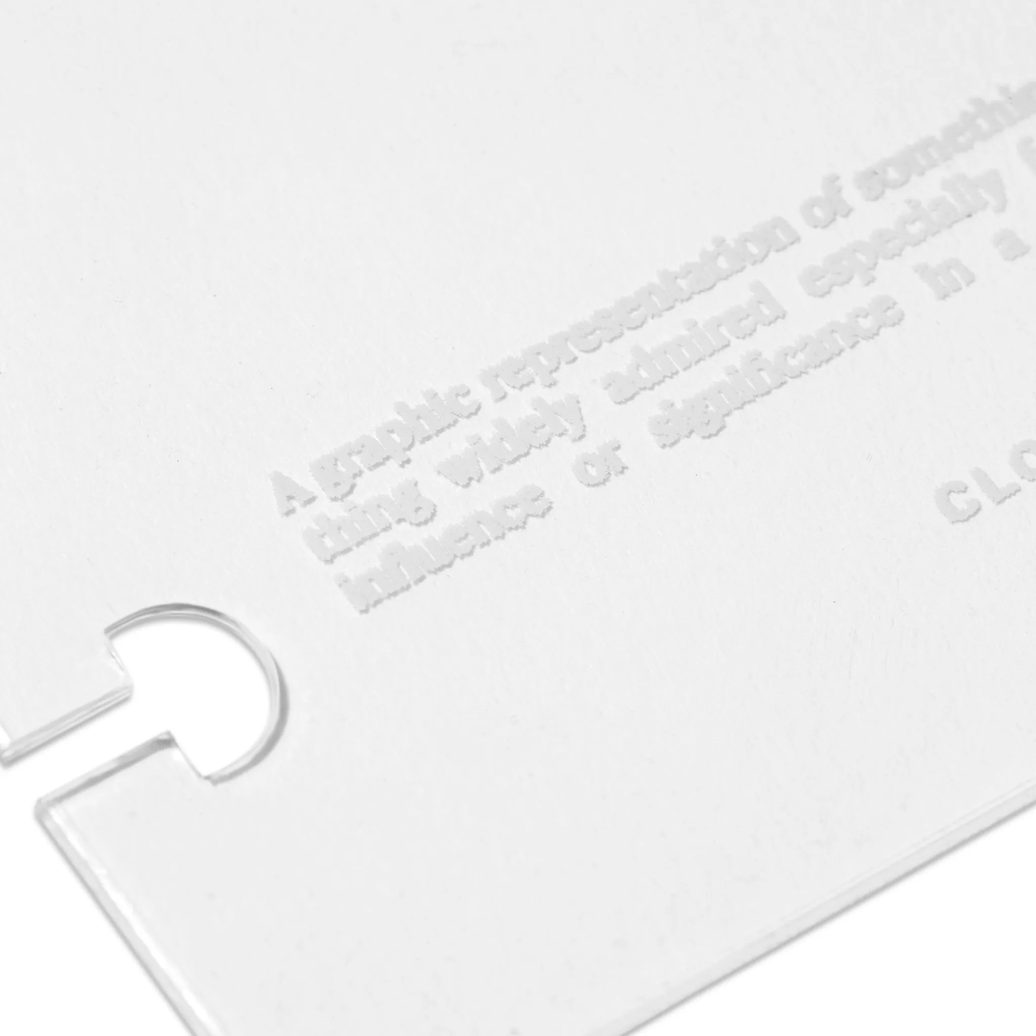 Crystal Clear Notebook Cover | Icon | Half Letter Discbound