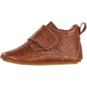 Dakota Hausschuhe Muster - amber brown flowers