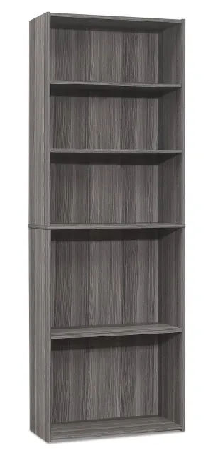 Derby 5-Shelf Bookcase - Grey Derby 5-Shelf Bookcase - Grey
