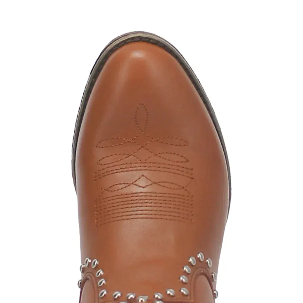 DINGO DESTRY LEATHER STUDDED BOOTIE STYLE DI864