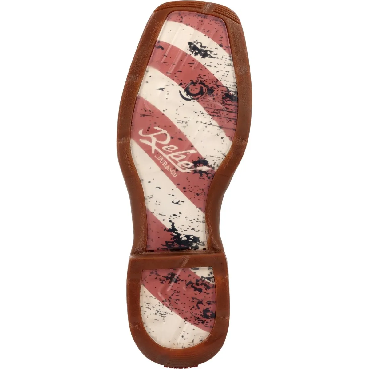 Durango Rebel Men's Patriotic Pull-On Western Flag Boots Db5554 In Brown