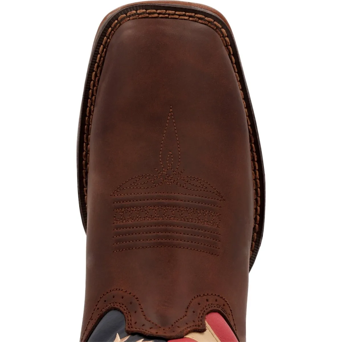 Durango Rebel Men's Patriotic Pull-On Western Flag Boots Db5554 In Brown