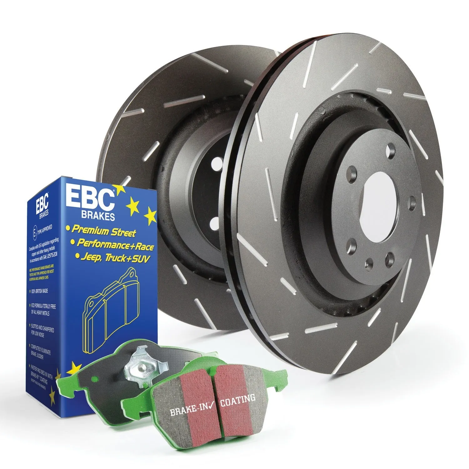 EBC Brakes S2KR2282 S2 Kits Greenstuff 2000 and USR Rotors