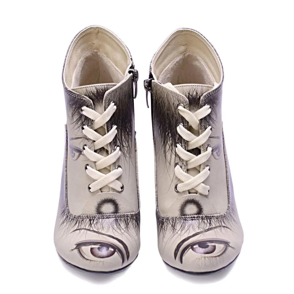 Eyes Ankle Boots BT304